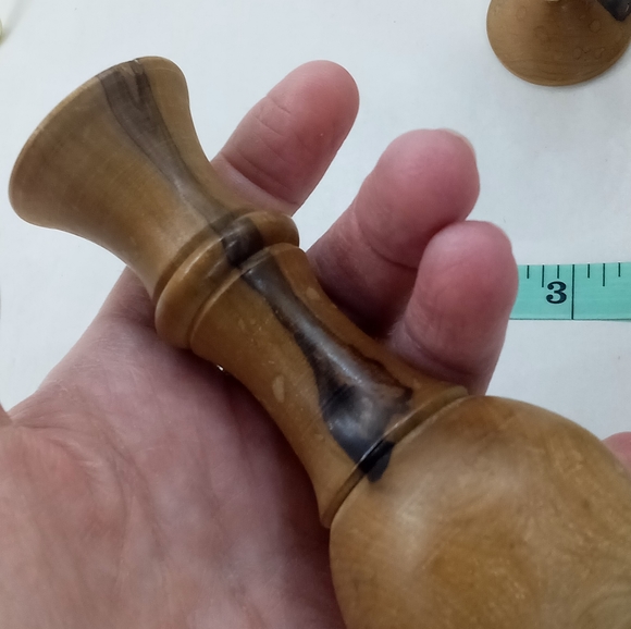 Three Hand crafted Hand-Turned Wood Vase Vessel - Picture 4 of 9